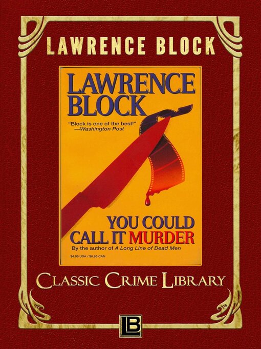 Title details for You Could Call It Murder by Lawrence Block - Available